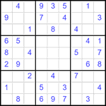 Судоку 9х9 #2528 легкий
