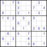 Судоку 9х9 #2533 легкий