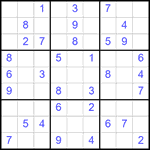 Судоку 9х9 #2539 легкий