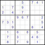 Судоку 9х9 #2544 легкий