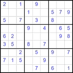 Судоку 9х9 #2550 легкий
