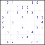 Судоку 9х9 #2552 легкий