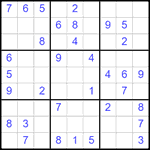 Судоку 9х9 #2553 легкий