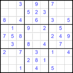 Судоку 9х9 #2556 легкий