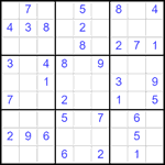 Судоку 9х9 #2557 легкий