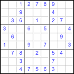 Судоку 9х9 #2560 легкий