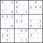 Судоку 9х9 #2561 легкий