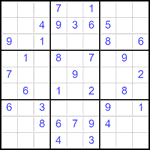 Судоку 9х9 #2562 легкий