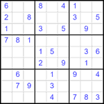 Судоку 9х9 #2563 легкий