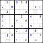 Судоку 9х9 #2570 легкий