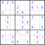 Судоку 9х9 #2571 легкий