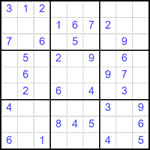 Судоку 9х9 #2576 легкий