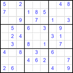 Судоку 9х9 #2577 легкий