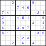 Судоку 9х9 #2578 легкий