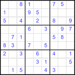 Судоку 9х9 #2580 легкий