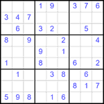 Судоку 9х9 #2581 легкий