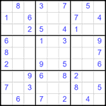 Судоку 9х9 #2582 легкий