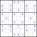 Судоку 9х9 #2587 легкий