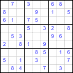 Судоку 9х9 #2590 легкий