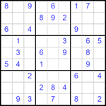 Судоку 9х9 #2593 легкий