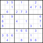 Судоку 9х9 #2594 легкий