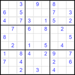 Судоку 9х9 #2595 легкий