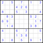 Судоку 9х9 #2597 легкий