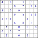 Судоку 9х9 #2599 легкий