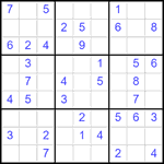 Судоку 9х9 #2600 легкий