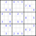 Судоку 9х9 #2484 средний