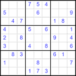 Судоку 9х9 #2485 средний