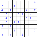 Судоку 9х9 #2486 средний