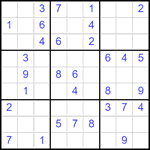 Судоку 9х9 #2487 средний