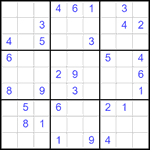 Судоку 9х9 #2489 средний