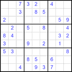 Судоку 9х9 #2492 средний