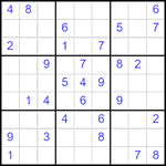 Судоку 9х9 #2493 средний