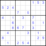 Судоку 9х9 #2494 средний