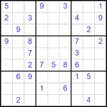 Судоку 9х9 #2495 средний