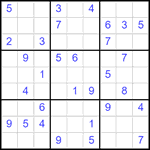 Судоку 9х9 #2496 средний