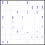 Судоку 9х9 #2497 средний