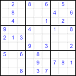 Судоку 9х9 #2498 средний