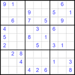 Судоку 9х9 #2499 средний