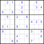 Судоку 9х9 #2500 средний
