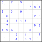 Судоку 9х9 #2501 средний