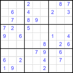 Судоку 9х9 #2502 средний