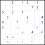 Судоку 9х9 #2504 средний