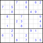 Судоку 9х9 #2507 средний
