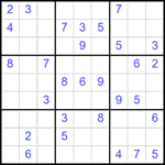 Судоку 9х9 #2508 средний