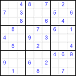 Судоку 9х9 #2509 средний