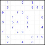 Судоку 9х9 #2512 средний